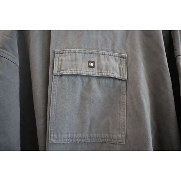 Yeezy GAP Engineered by Balenciaga Men's Sz L Dark Green Sateen Anorak - Picture 5 of 12